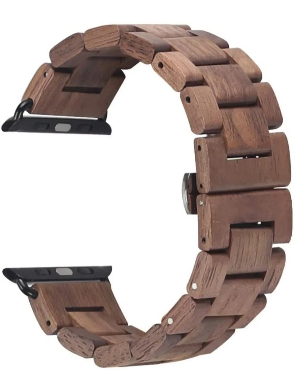Men's Coffee Brown Analog Natural Hardwood Compatible Waterproof Wooden Watch